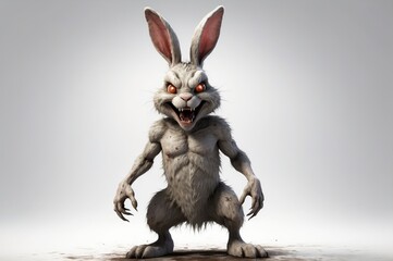 Angry monstrous rabbit.
