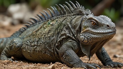 Fototapeta premium Iguana Close-Up