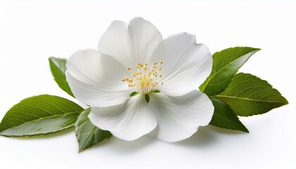 white flower isolated on white background