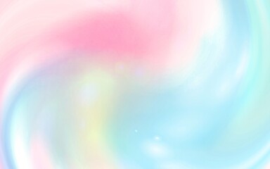 Obraz premium Soft Fusion of Pastel Pinks, Blues, and Greens in a Gentle Abstract Swirl Background