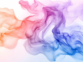 Abstract Colorful Ink Waves Background