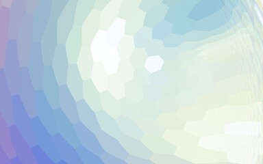 Gentle Fusion of Geometric Patterns and Cool Gradient Tones in an Abstract Wave Background