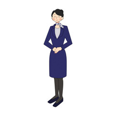 スーツの女性（にっこり笑顔）