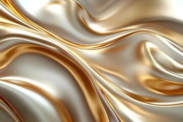 Golden Abstract 3D Background