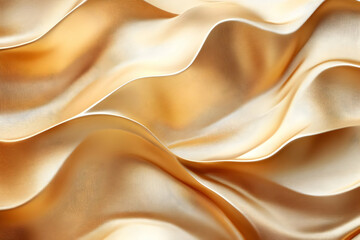 Fototapeta premium Golden Abstract 3D Wave Background
