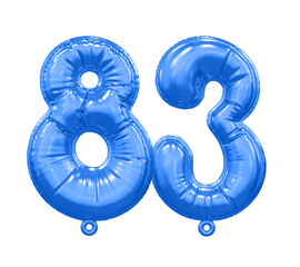 Balloon Blue Number 83