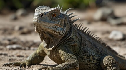 Obraz premium Iguana Close-Up