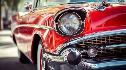 Classic Car Front End Detail