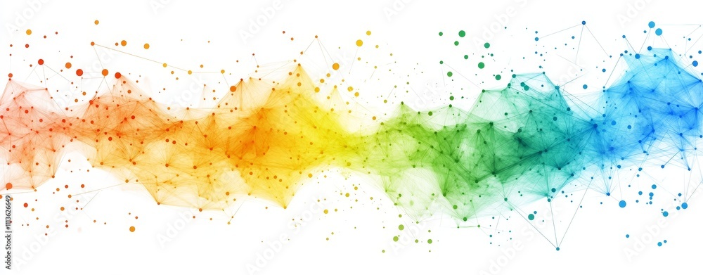 Poster abstract colorful background with splashes