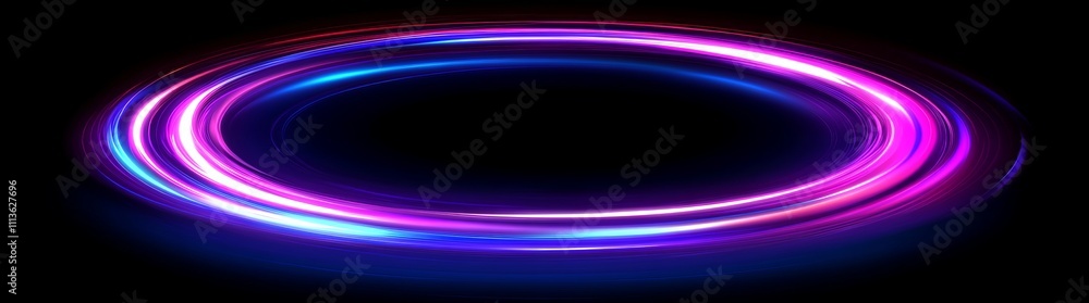 Poster abstract background with glowing circles