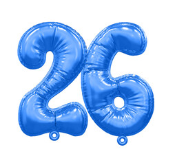 Balloon Blue Number 26