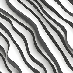 Abstract 3D Wavy Stripes Background