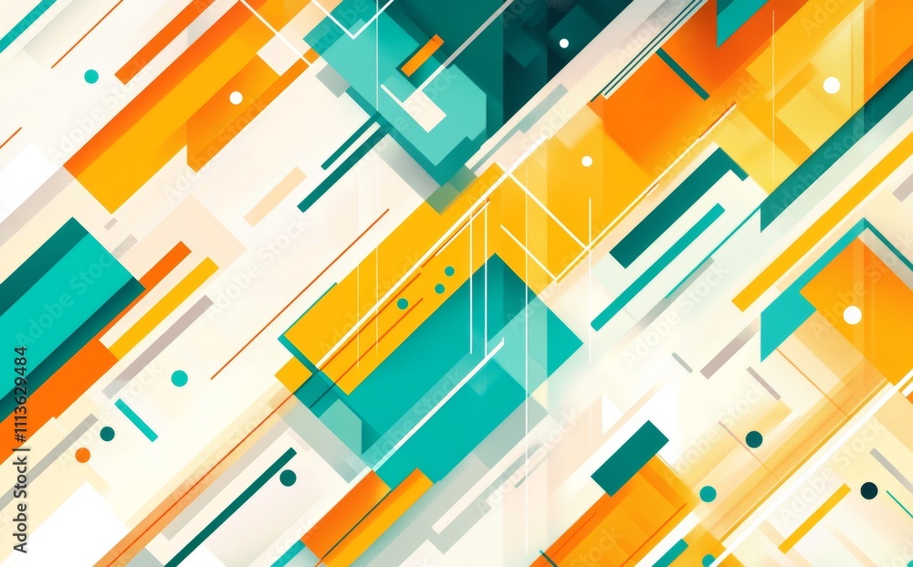 Poster abstract colorful background with lines