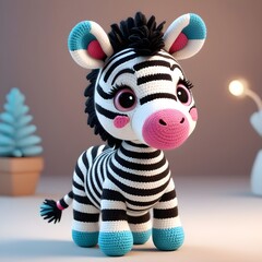 zebra stuffed doll 