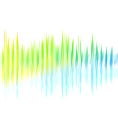 Colorful equalizer wave wallpaper theme.Sound wave rhythm Colorful digital equalizer stock illustration. sound wave Effect. gradient music. rainbow wave. rainbow sound wave Effect.