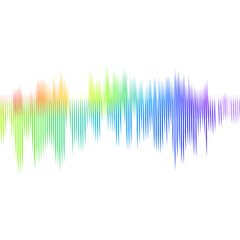 sound wave Effect. gradient music. rainbow wave. rainbow sound wave Effect.