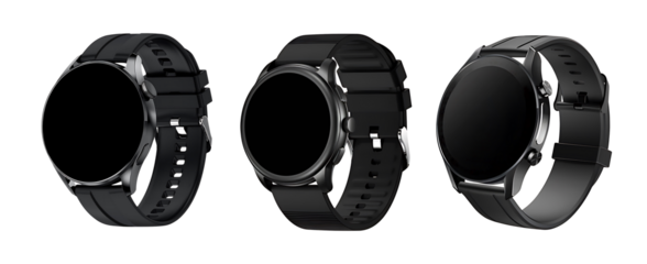 Smartwatch  collection png file isolated on transparent background