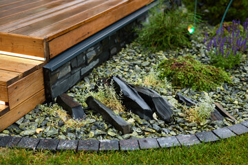 Discover Modern Landscape Design with Natural Elements and a Decorative Deck enriching spaces