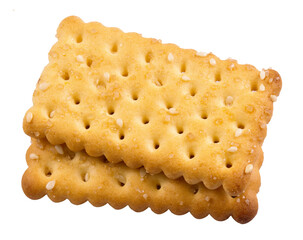 biscuits isolated on white background.
