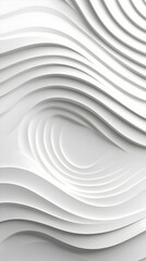 Obraz premium White Abstract 3D Wave Background