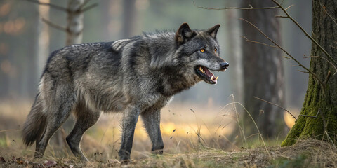 Fototapeta premium Wolf Front View