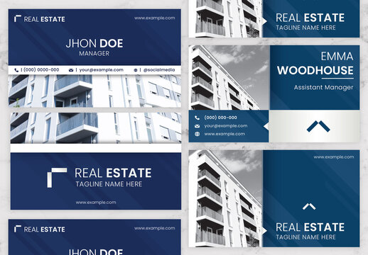 Blue And White BusinessCard