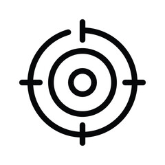 A target symbol representing focus or objectives