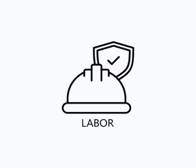 Labor Vector, Icon Or Logo Sign Symbol Illustration 