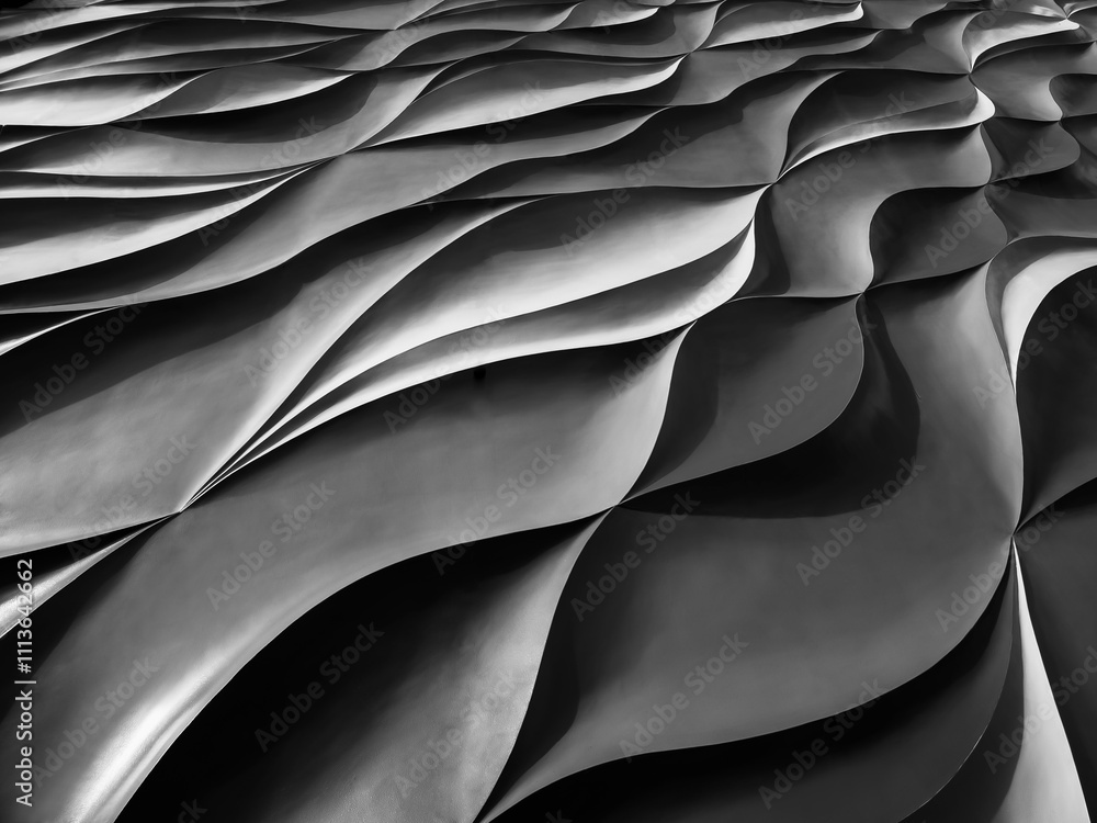 Poster Grey curve texture wall art shade shadow Abstract background