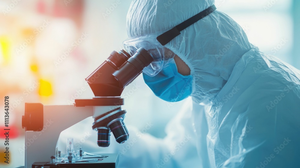 Poster cutting edge scientific innovation explored through high tech microscopy and advanced research instr