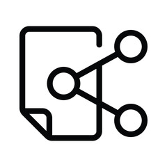 A share symbol representing content sharing or connections