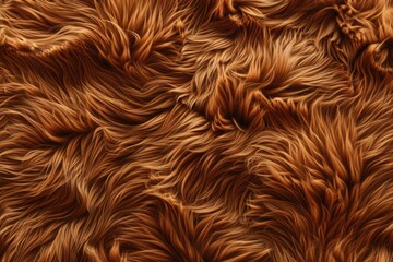Naklejka premium Brown sherpa fur pattern background with cozy warm plaid.