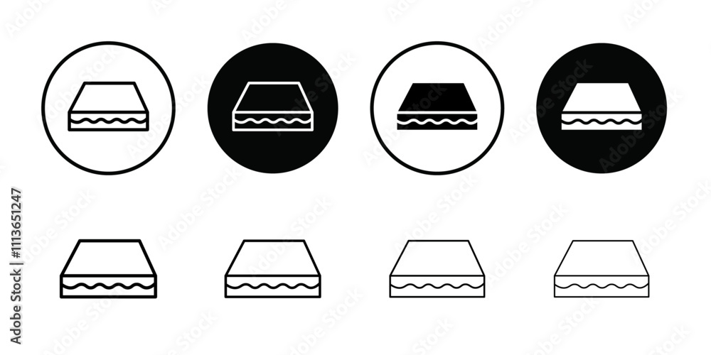 Poster Latex mattress material icon Outline vector for web ui