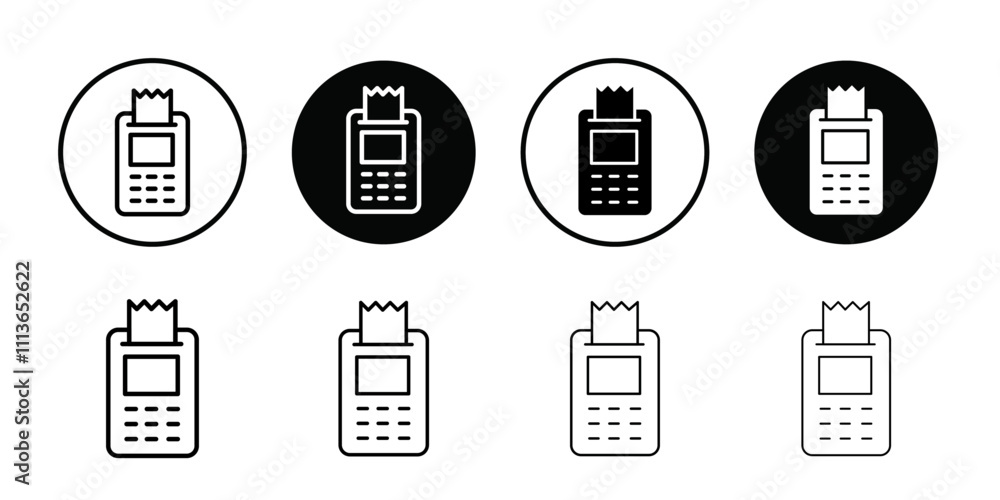 Poster Payment terminal icon Outline vector for web ui