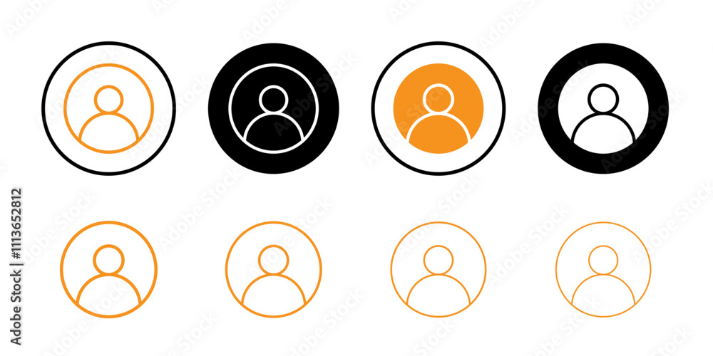 Poster People icon Outline vector for web ui