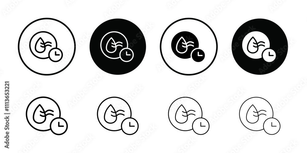 Aufkleber quick dry icon Outline vector for web ui