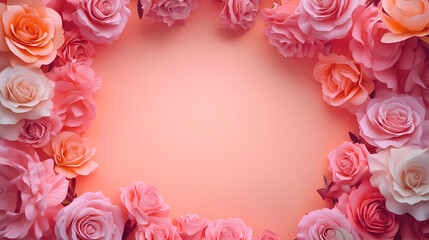 Naklejka premium Elegant Floral Border