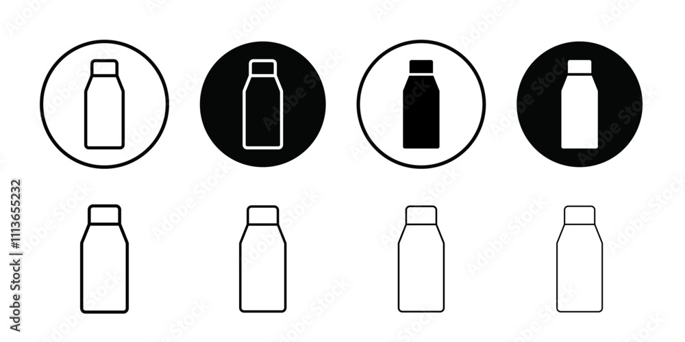 Poster water bottle icon outline vector for web ui
