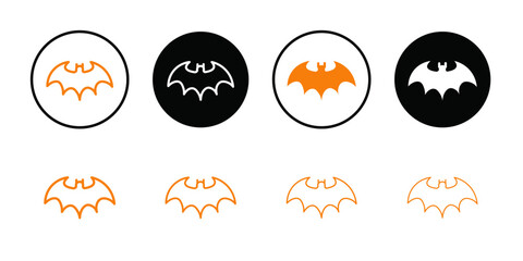 bat wing icon Outline vector for web ui