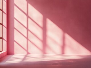 Obraz premium Pink Pastel Tranquility: Serene Interior Lightning