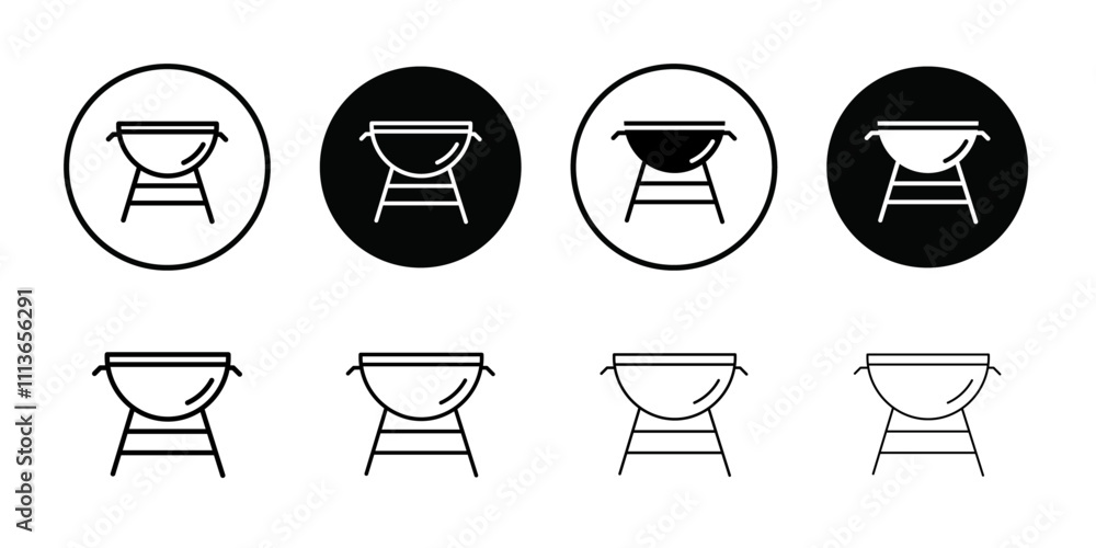 Poster brazier icon Outline vector for web ui