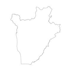 Burundi blank outline map