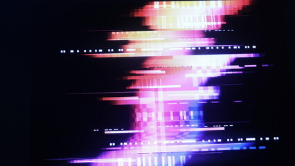 Glitch camera effect. Retro VHS background. Old video template. No signal. Static TV noise, bad TV...
