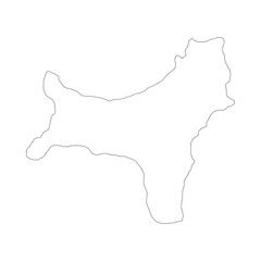 Christmas Island blank outline map
