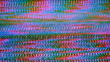 Glitch camera effect. Retro VHS background. Old video template. No signal. Static TV noise, bad TV signal