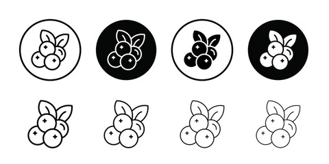 Cranberry icon Outline vector for web ui