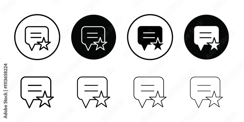 Aufkleber Feedback icon Outline vector for web ui