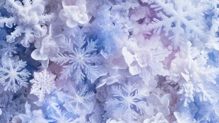 Fototapeta premium Elegant Snowflake Pattern Overlay