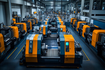 Modern machining facility showcases advanced technology and efficiency