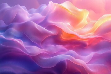 Fototapeta premium Iridescent Waves Dreamy Background Soft Pastel Light